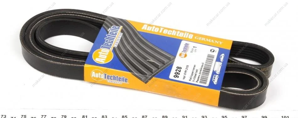 <strong>Ремінь струмковий AUTOTECHTEILE 906 2155 (фото 1)</strong>