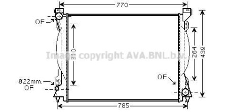 AVA VW Радіатор охолодження Audi A6 2.4/3.2 04- AVA COOLING AI2230 (фото 1)