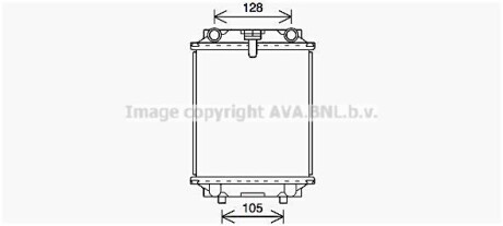 Радіатор охолодження двигуна Audi A1, A3 (12-20)/Seat Leon (13-20)/VW Jetta, Golf (10-20) 2.0 TSI, TFSI AVA AVA COOLING AI2415 фото товару