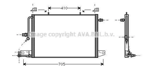 <strong>Конденсор кондиціонера AUDI 100/A6 MT/AT 90-97 (AVA) AVA COOLING AI5117 (фото 1)</strong>