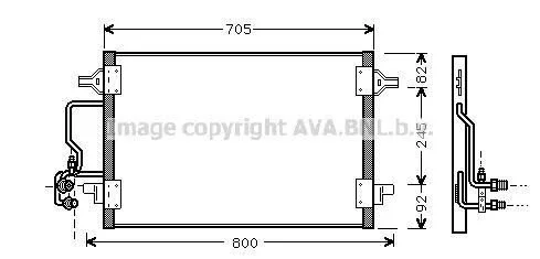 <strong>Радіатор кондиціонера AVA COOLING AI5175 (фото 1)</strong>