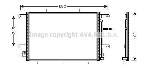 <strong>Радіатор кондиціонера AVA COOLING AI5239 (фото 1)</strong>