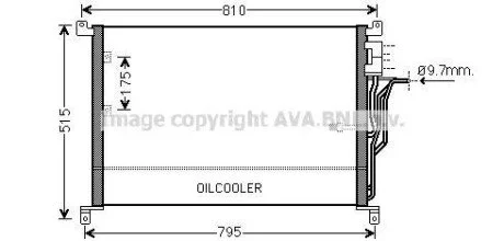 Радіатор кондиціонера для Audi AVA COOLING AI5301 фото товару