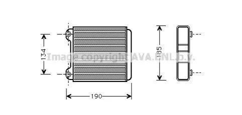 <strong>AVA AUDI Радіатор опалення A8 D2 2.5 TDI 97-, A8 D2 2.8 94-, A8 D2 3.3 TDI quattro 00-, 3.7 95- AVA COOLING AI6183 (фото 1)</strong>
