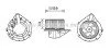 <strong>AVA AUDI Вентилятор салону 80 B4 91-, Audi A4 AVA COOLING AI8372 (фото 1)</strong>