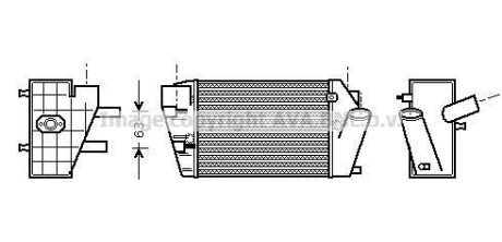 AVA AUDI Інтеркулер A4 II 2,5 TDI LEFT 01- AVA COOLING AIA4187 фото товара