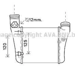 <strong>AVA AUDI Інтеркулер лів. A4 2.0TDI/TFSi 04- AVA COOLING AIA4333 (фото 1)</strong>