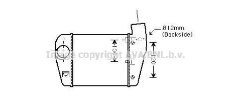Інтеркулер AUDI A6 C6 (2004) A6 2.0 TDI (Ava) для Audi AVA COOLING AIA4350 фото товару