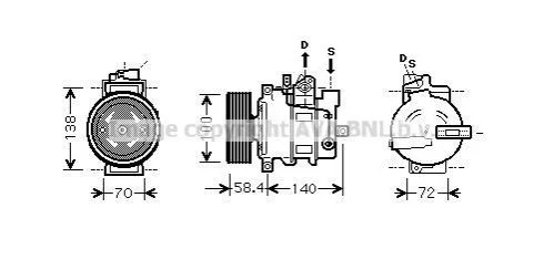 <strong>Компресор VAG AVA COOLING AIAK262 (фото 1)</strong>