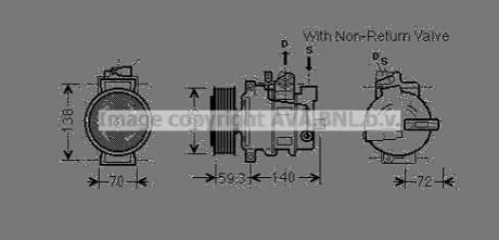 Компресор для AVA COOLING AIAK330 фото товару