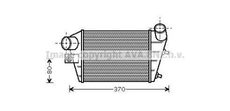 AVA FIAT Інтеркулер Alfa Romeo 147 1.9JTD для AVA COOLING ALA4086 фото товару