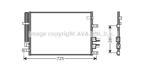 <strong>Радіатор кондиціонера AVA COOLING ALA5097D (фото 1)</strong>