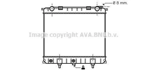 <strong>AVA LAND ROVER Радіатор охолодження двиг. Range Rover II 2.5D 94- AVA COOLING AU2132 (фото 1)</strong>