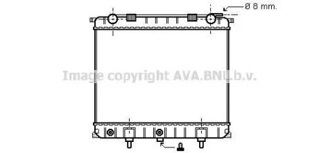 AVA LAND ROVER Радіатор охолодження двиг. Range Rover II 2.5D 94- для AVA COOLING AU2132 фото товару
