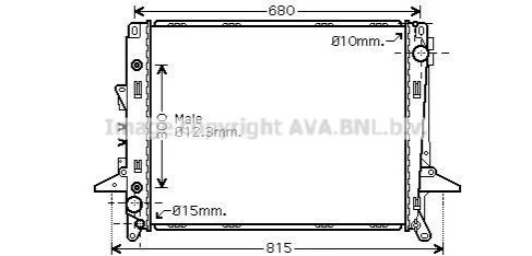 <strong>AVA LAND ROVER Радіатор охолодження двиг. Discovery III,IV, Range Rover Sport 2.7TD 04- AVA COOLING AU2197 (фото 1)</strong>