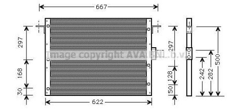 AVA LAND ROVER Радіатор кондиціонера (Конденсатор) RANGE ROVER II 2.5, 3.9, 4.0, 4.6 94- AVA COOLING AU5075 фото товара