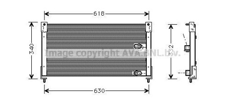 AVA HONDA Радіатор кондиціонера (конденсатор) ROVER 620 2.0I-2.3I 93- AVA COOLING AU5116 фото товара