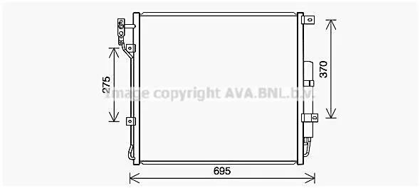 <strong>Радіатор кондиціонера AVA COOLING AU5227D (фото 1)</strong>