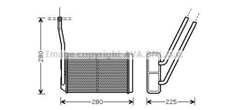 AVA LAND ROVER радіатор обігрівача салону FREELANDER I 1.8 16V 4x4 AVA COOLING AU6195 фото товара