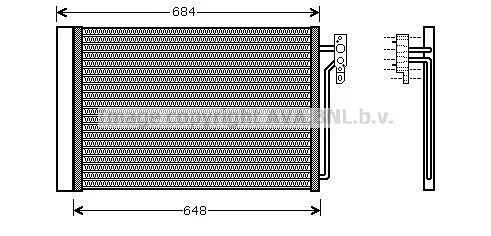 <strong>AVA LAND ROVER Радіатор кондиціонера (конденсатор) Range Rover III 3.0d/4.4 02- AVA COOLING AUA5182D (фото 1)</strong>