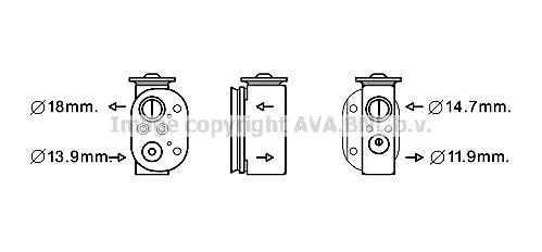 <strong>BMW 1 SERIES F20 2011 Клапан розширювання 116D 2.0 AVA COOLING BW1497 (фото 1)</strong>