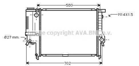 <strong>Радіатор AVA COOLING BW 2121 (фото 1)</strong>