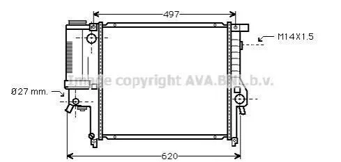 <strong>Радіатор AVA COOLING BW 2124 (фото 1)</strong>