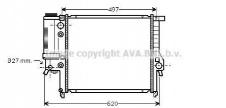 Радіатор AVA COOLING BW 2125 (фото 1)