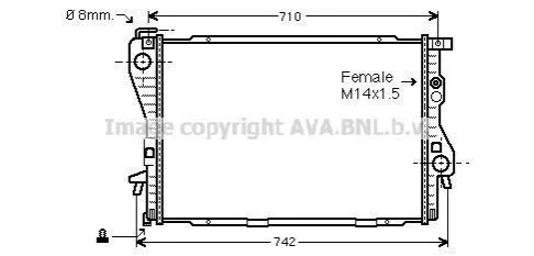 <strong>Радіатор AVA COOLING BW 2176 (фото 1)</strong>