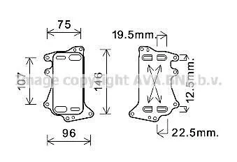 <strong>Радіатор масляний КПП BMW 3 F30 (12-), 5 F10 (10-), 7 F01 (09-), X3 F25 (11-), X5 F15 (14-) 3.0D AVA AVA COOLING BW3556 (фото 1)</strong>