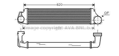 <strong>Охолоджувач наддувального повітря AVA COOLING BW4282 (фото 1)</strong>