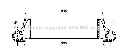 <strong>AVA BMW Інтеркулер X5 E53 3.0d 03- AVA COOLING BW4421 (фото 1)</strong>