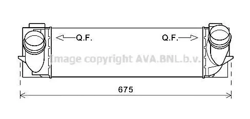<strong>AVA BMW Інтеркулер X3 F25, X4 F25 2.0d/2.8i 10- AVA COOLING BW4463 (фото 1)</strong>
