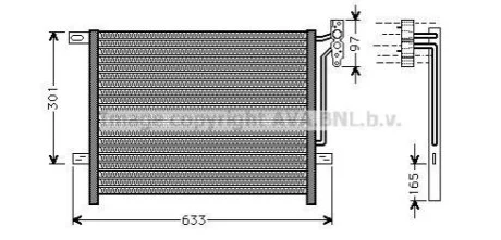 Радіатор кодиціонера для BMW, Alpina AVA COOLING BW5203 фото товару