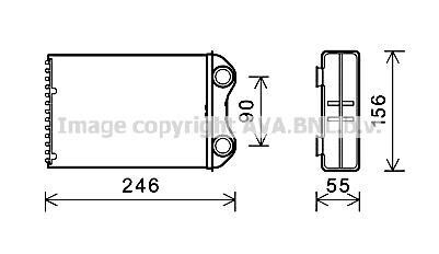 AVA MINI Радіатор опалення MINI (R50, R53, R52) AVA COOLING BW6426 фото товару