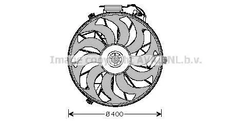 <strong>AVA BMW Вентилятор радіатора 3 (E36), 5 (E34), 6 (E24), 7 (E32) AVA COOLING BW7507 (фото 1)</strong>