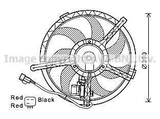 AVA MINI Вентилятор радіатор (з дифузором) MINI (R56), MINI Roadster (R59) для AVA COOLING BW7534 фото товару