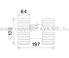 Вентилятор обігрівача салону BMW 3 (E46) (98-05), X3 (E83) (04-) AVA для BMW AVA COOLING BW8480 фото товару