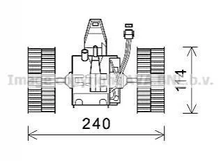 <strong>Вентилятор обігрівача салону AVA AVA COOLING BW8491 (фото 1)</strong>