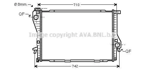 <strong>Радіатор AVA COOLING BWA 2233 (фото 1)</strong>