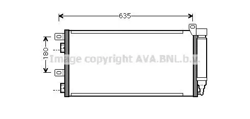 <strong>AVA MINI Радіатор кондиціонера (конденсатор) (R50, R53), (R52) AVA COOLING BWA5256D (фото 1)</strong>