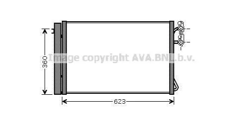 <strong>Радіатор кондиціонера AVA COOLING BWA5295D (фото 1)</strong>