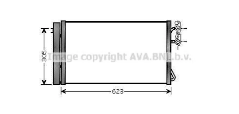 <strong>Радіатор кондиціонера AVA COOLING BWA5296D (фото 1)</strong>