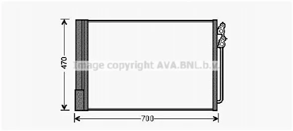 <strong>Радіатор кондиціонера AVA AVA COOLING BWA5370D (фото 1)</strong>