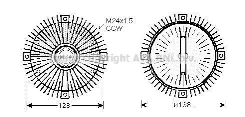 <strong>Віскомуфта AVA COOLING BW C322 (фото 1)</strong>