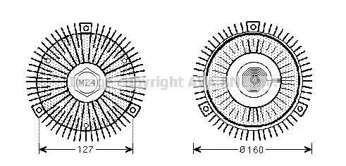 <strong>AVA BMW Муфта зчеплення вентилятора 525TDS, 725TD AVA COOLING BWC353 (фото 1)</strong>
