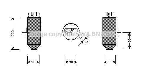 <strong>BMW 5 SERIES E39 1996 Осушувач кондицiонера 525D 2.5 TDS AVA COOLING BWD217 (фото 1)</strong>