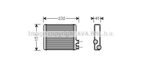 AVA CITROEN радіатор опалення C3/C4/DS3 09- AVA COOLING CN6286 фото товару