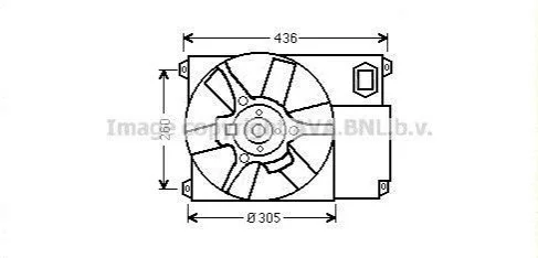 <strong>Вентилятор (комплект) AVA COOLING CN 7541 (фото 1)</strong>