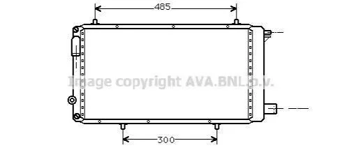 <strong>AVA CITROEN Радіатор охолодження C15 1.8/1.9D 86-00 AVA COOLING CNA2073 (фото 1)</strong>